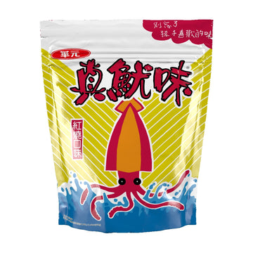 華元 イカ風味スナック 大容量｜真魷味 紅燒口味 大容量 330g