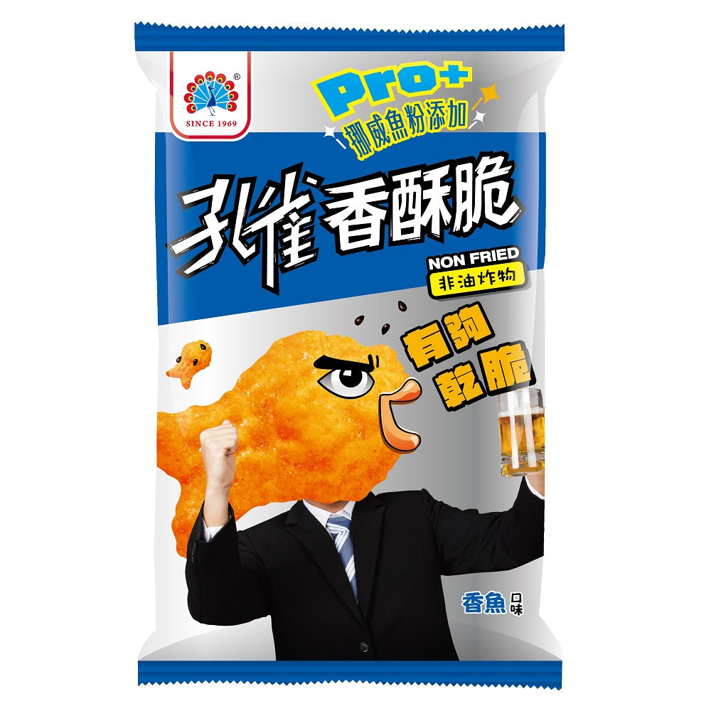孔雀 台湾鯛あられ｜孔雀香酥脆｜大容量 104g