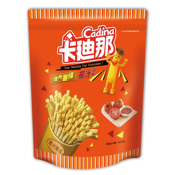カディナ Cardina ポテトスティック トマト味 大容量｜卡迪那德州薯條 茄汁 大容量 240g