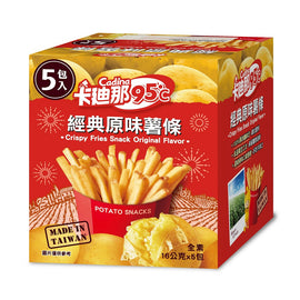 台湾 カディナ Cardina 95℃ ポテトスティック プレーン｜卡迪那95℃薯條 經典原味 80g