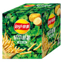 台湾 Lays レイズ フレッシュカット クリスピー パクチー味ポテトスティック｜樂事 鮮切脆薯 香菜口味薯條 72g