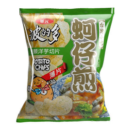華元波的多 蚵仔煎 薄片｜牡蠣オムレツ味 ポテトチップス うすぎり 56g