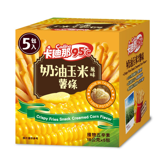 台湾 カディナ Cardina 95℃ ポテトスティック バターコーン味｜卡迪那95℃薯條 奶油玉米風味 90g