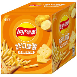 台湾 Lays レイズ フレッシュカット クリスピー 濃厚チーズポテトスティック｜樂事 鮮切脆薯 香濃起司口味薯條 72g