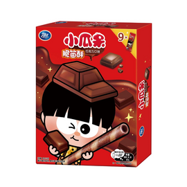 可口 お坊ちゃん ウエハースロール チョコ味｜小瓜呆脆笛酥 巧克力口味｜195g（3パック入）