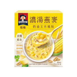 台湾QUAKER クエーカー オートミール コーンポタージュ風味｜桂格濃湯燕麥 奶油玉米風味 235g（47gx5パック）