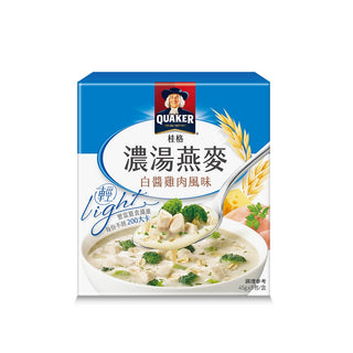 台湾QUAKER クエーカー オートミール チキンクリーム煮風味｜桂格濃湯燕麥 白醬雞肉風味 225g（45gx5パック）