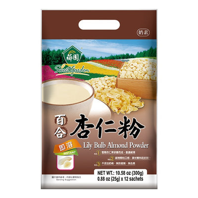 薌園 ユリ・杏仁パウダー 穀物ドリンク ｜薌園 百合杏仁粉 300g（1パック25g × 12パック入）