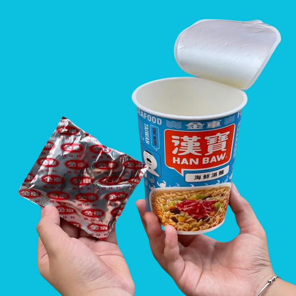 〈3食入〉金車 漢宝 シーフード風味 カップヌードル｜金車 漢寶 海鮮湯麵｜66gx3
