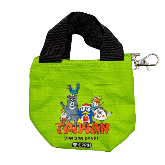 台湾ドン・キホーテ限定 Donki x TMpaintミニトート XXS（ドンペン/かき氷/タピオカ/台湾黒熊/ヤマムスメ）｜台灣 Donki x TMpaint防水編織袋 XXS號（DONPEN/刨冰/珍奶/黑熊/藍鵲）