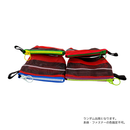 台湾漁師網バッグ地 コインケース（小銭入れ﻿）ボーダー柄（ブラック・レッド・ホワイト）｜茄芷零錢包 黑紅白線條款（本体・ファスナーの色はランダム出荷）※ご購入の場合、色の原因で返品・交換は対応不可