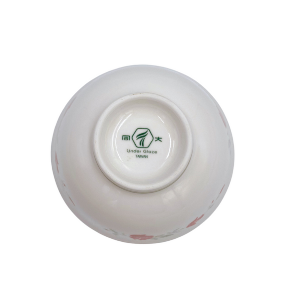 レトロ可愛い 大同磁器 バラ柄 食器 飯碗 直径11cm｜大同磁器 3.6吋 飯碗（玫瑰花）