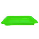 台湾の万能カラフルプラスチックトレイ（浅め） 小｜カラー：グリーン｜塑膠長方盤（淺） 綠色 小