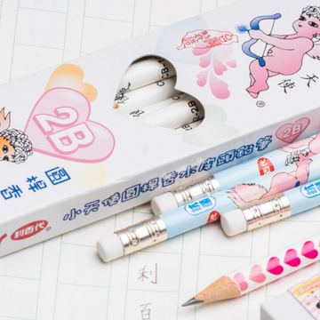 レトロ可愛い 台湾 利百代 天使印 香り付き鉛筆｜利百代小天使香水鉛筆｜硬度：2B