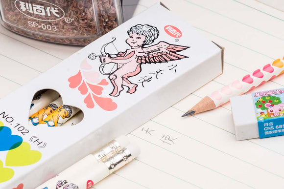 レトロ可愛い 台湾 利百代 天使印 香り付き鉛筆｜利百代小天使香水鉛筆｜硬度：H