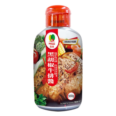 品高 ブラックペッパーステーキソース｜品高 黑胡椒牛排醬 300g