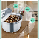 直火OK 多用途 蓋付き・持ち手付き厚手電鍋内鍋セット 6人用・6合（Lサイズ・Mサイズ電鍋適用）