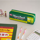 レトロ可愛い 台湾 利百代 7600油性クレヨン パッケージデザイン柄 ペンケース｜利百代 7600紙捲油蠟筆 筆袋