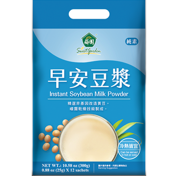 薌園 豆漿（トウジャン）パウダー 豆漿粉 オリジナル｜薌園 早安豆漿（豆漿粉） 原味 300g（1パック25g × 12パック入）