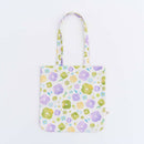 印花楽 角丸トートバッグ レトロ窓ガラス柄17号 ライラックパープル｜圓角方形購物袋 玻璃海棠17號 丁香紫