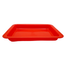 台湾の万能カラフルプラスチックトレイ（浅め） 小｜カラー：レッド・ブルー・イエロー・グリーン｜塑膠長方盤（淺） 紅色・藍色・黃色・綠色   小