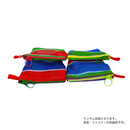 台湾漁師網バッグ地 コインケース（小銭入れ）台湾カラー ボーダー ｜茄芷零錢包 經典色（本体・ファスナーの色はランダム出荷）※ご購入の場合、色の原因で返品・交換は対応不可