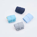 印花楽 折りたたみエコバッグ レトロ窓ガラス柄18号 アプリコットオレンジ×ブルー｜可收捲小背心袋 玻璃海棠18號 杏桃橘藍