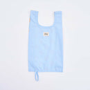 印花楽 折りたたみエコバッグ レトロ窓ガラス柄18号 アプリコットオレンジ×ブルー｜可收捲小背心袋 玻璃海棠18號 杏桃橘藍