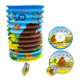 紙ランタン（紙灯籠） ハロースプリング柄｜紙燈籠 春天你好圖案