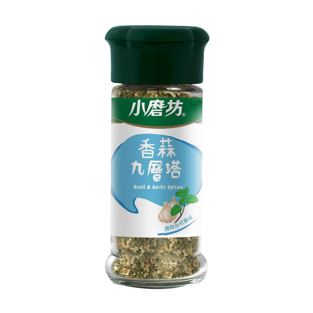 小磨坊 ガーリック・台湾バジル風味調味料｜香蒜九層塔 25g | Taiwan