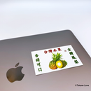 Taiwan Love 台湾果物ダンボール ステッカー（台湾パイナップル） シール｜台灣水果紙箱貼紙 金鑽鳳梨