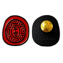 茚 Yin Taiwan 紅亀粿（紅亀餅・アンンクークエ）ピンバッジ 平安｜紅龜粿 平頂扣徽章別針 平安