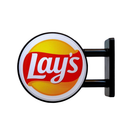 〈大変レア〉台湾限定 Lays レイズ ロゴ 光る看板マグネット｜樂事 Lays 發光招牌磁鐵