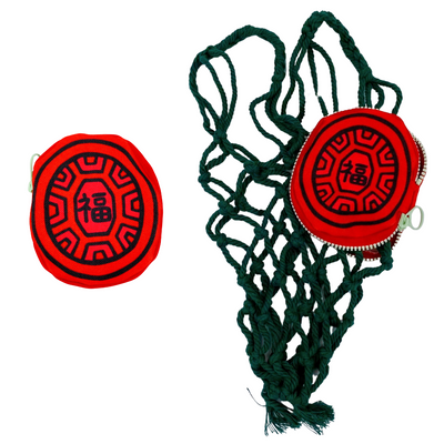 茚 Yin Taiwan 紅亀粿（紅亀餅・アンンクークエ）メッシュバッグ 福｜紅龜粿 便利網袋 福