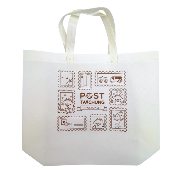 〈数量限定〉中華郵政（台湾郵便局） 台中郵便局限定 ポーポーちゃん プラスチック手提げバッグ｜中華郵政 台中郵局限定 波波鴿 塑膠手提袋