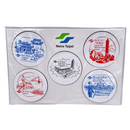 台北メトロ Taipei Metro 駅スタンプ ソフトマグネットセット｜台北捷運 紀念章戳精選浮凸軟磁套組（磁鐵・冰箱貼）｜お土産