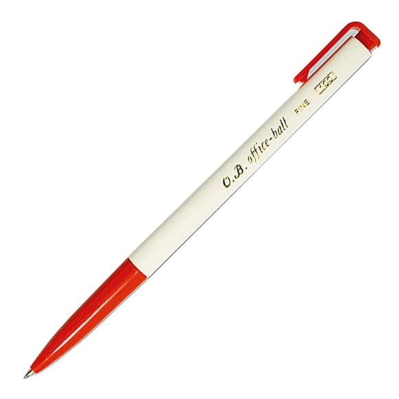 レトロ可愛い！台湾 O.B. 100 オフィスボールペン｜復古懷舊 O.B. 100 自動原子筆｜カラー：ブラック、レッド、ブルー