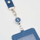 印花楽 リール付きパスケース クラシック柄 落ち着きブルー｜伸縮證件套 經典花色 暮光藍