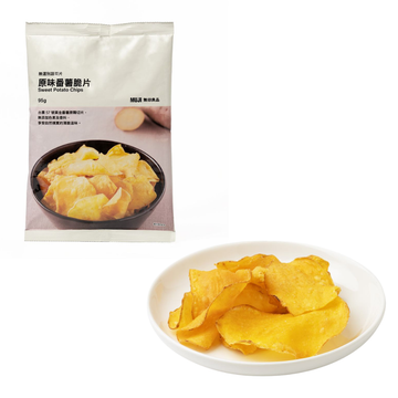 台湾限定 無印良品 MUJI プレーンさつまいもチップス｜無印良品 MUJI 台灣限定 無選別蔬菜片 原味番薯脆片｜95g