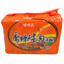 〈5食入〉味丹 味味A 台湾 辛口牛肉ラーメン｜味味A 香辣牛肉湯麵 83gx5パック