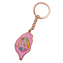 茚 Yin Taiwan 紅亀粿（紅亀餅・アンンクークエ）台湾型キーホルダー（福）｜紅龜粿 台灣造型愛心紅龜粿鑰匙圈（福）