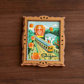 猴子設計 Monkey Design 刺繍マグネット 願いを運ぶ天燈（ランタン）｜刺繡磁鐵 心願天燈