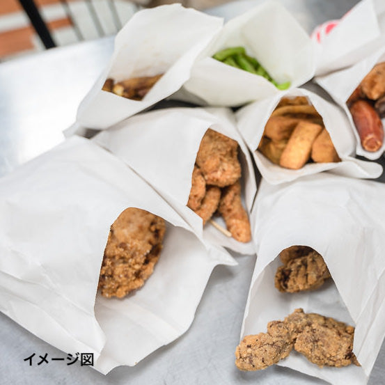 台湾 レトロな耐油紙袋（ファーストフード柄・揚げ物用） 10枚セット｜炸物袋 一日之計在於晨 防油紙袋 10個入