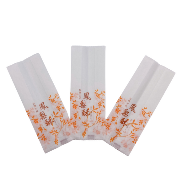 台湾 パイナップルケーキ専用 ラッピング袋 10枚セット｜台灣 鳳梨酥袋（台灣名產・鳳梨酥）  10個入