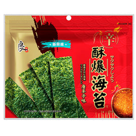 サクサク海苔 唐辛子味｜良澔 酥爆海苔 唐辛子口味 32g