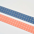 印花楽 スーツケースベルト レトロ窓ガラス柄 朱赤オレンジ｜行李束帶 玻璃海棠 朱橘紅