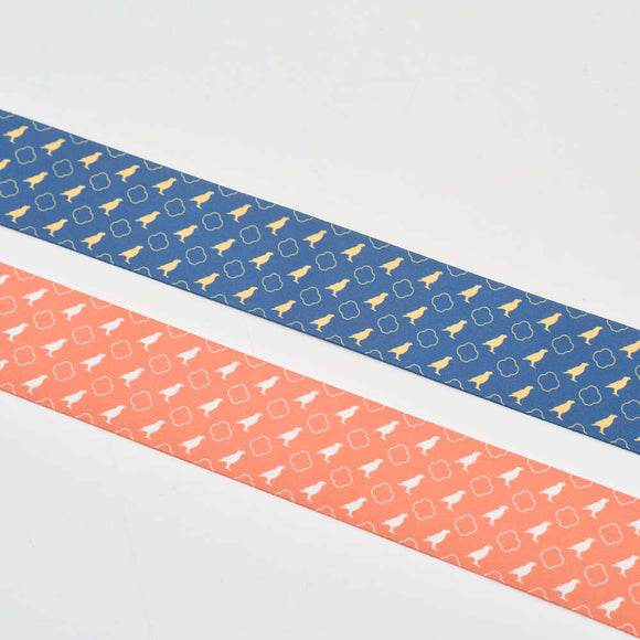 印花楽 スーツケースベルト レトロ窓ガラス柄 朱赤オレンジ｜行李束帶 玻璃海棠 朱橘紅