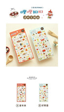 RIRIKOKO 台湾食品テーマ 透明ステッカー （台湾製）｜哩哩扣扣 好煮藝 透明手帳貼紙