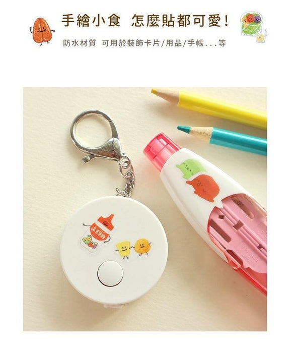 RIRIKOKO 台湾食品テーマ 透明ステッカー （台湾製）｜哩哩扣扣 好煮藝 透明手帳貼紙