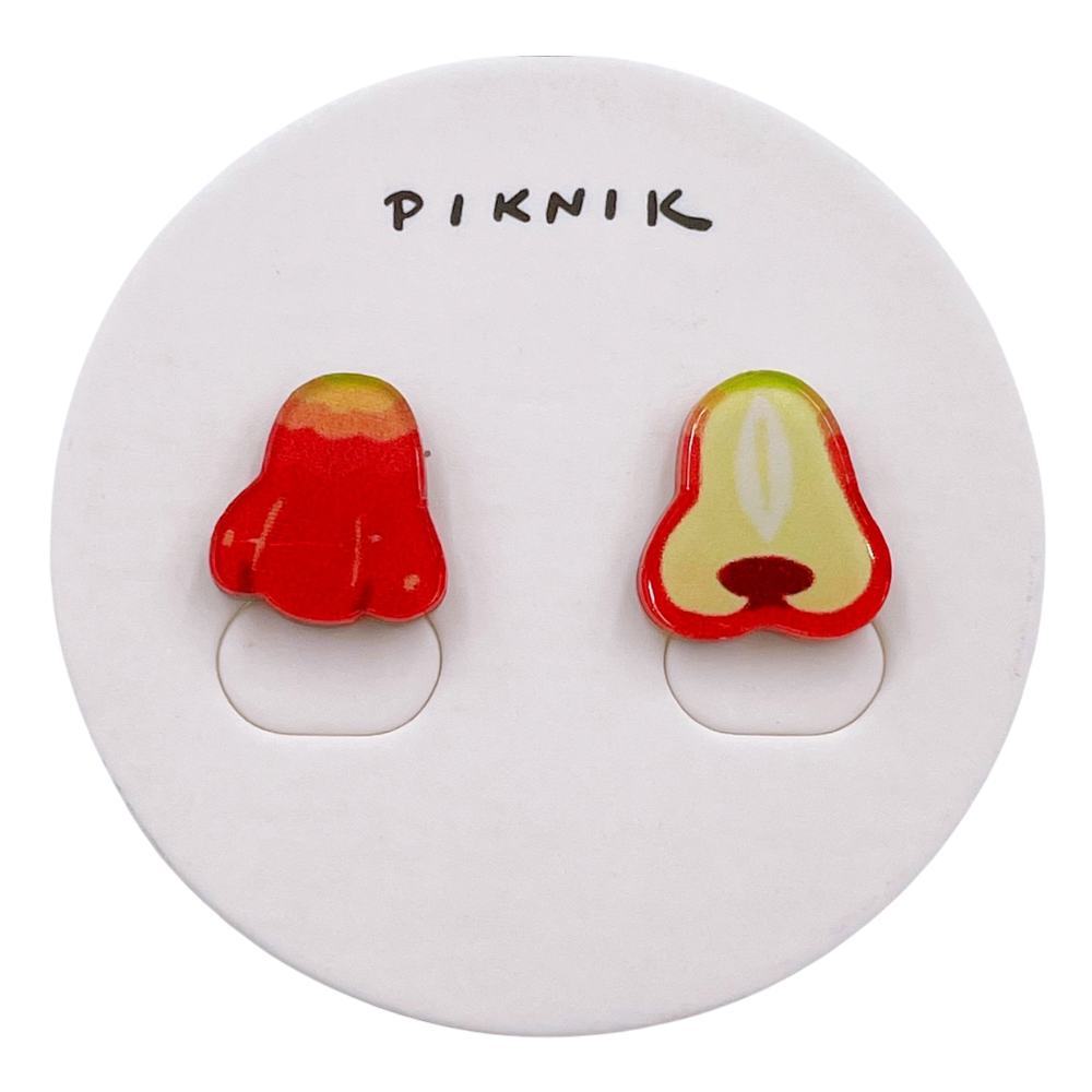 日日野餐 PIKNIK ピアス／イヤリング 台湾レンブ｜日日野餐 PIKNIK 耳環／耳夾 台灣水果系列 蓮霧